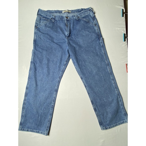 Lee Other - Lee Dungarees Carpenter Jeans 40x30 Relaxed Blue Utility Work Denim